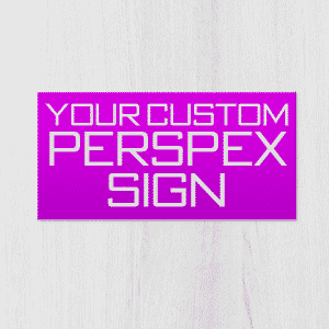 perspex sign