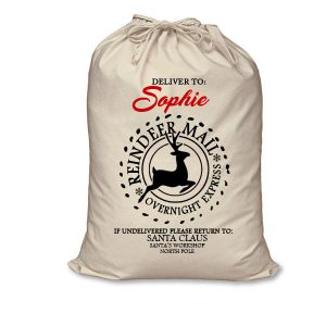 reindeer santa sack