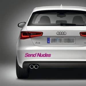 send nudes vinyl decal