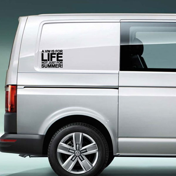 a vw is for life not just for summer vinyl decal