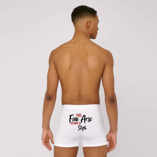 this fine arse belongs too boxer shorts