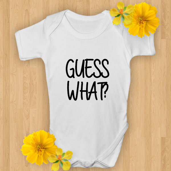 guess what baby onsie