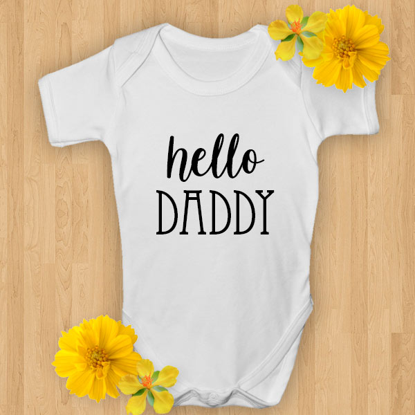 hello daddy baby suit