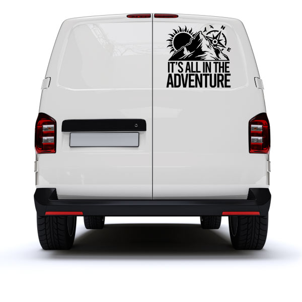 it's all in the adventure vinyl decal