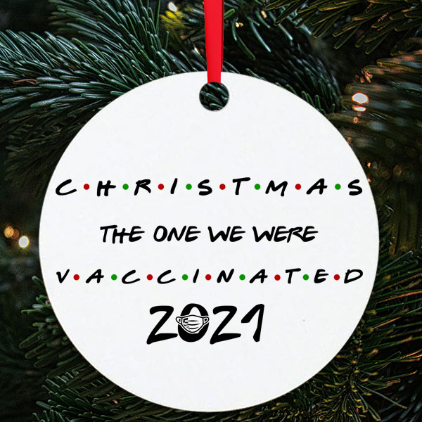 2021 the year we vaccinated bauble