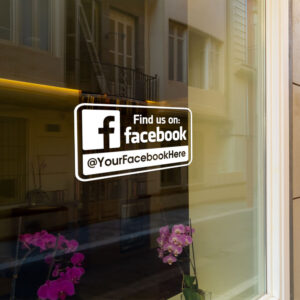 facebook window sticker