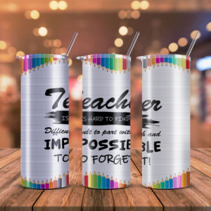 a great teacher 20oz skinny tumbler with straw